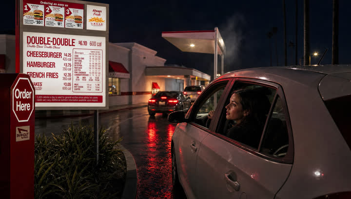 Board, her first order at the red box